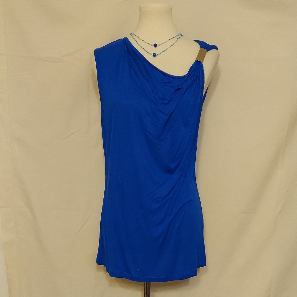 ‼️3 for $20‼️New York & Company Royal Blue Silver Accent Sleeveless Top